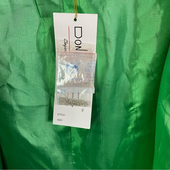 Vintage Green Beaded Scalloped Collar Jacket 22 2XL NEW NWT - Picture 8 of 10